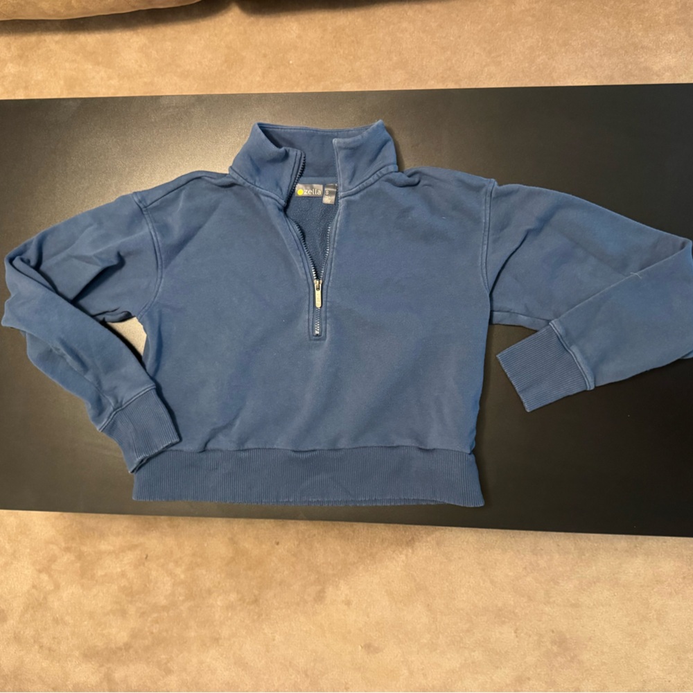 Zella Cropped Quarter Zip